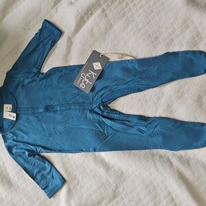 Newborn kyte teal footie nwt